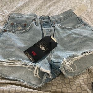 501 high rise shorts